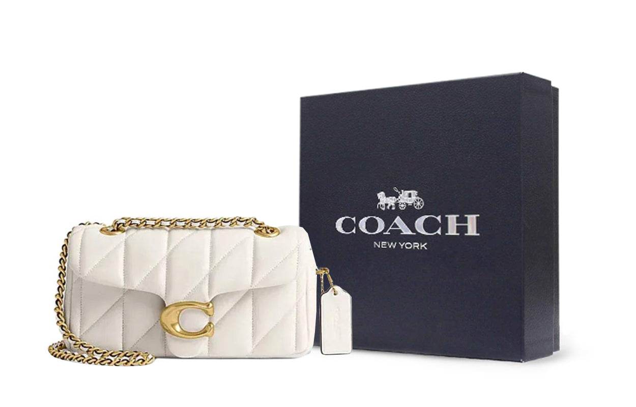 Сумка женская Coach Tabby 20 Chalk - Boxette Shop